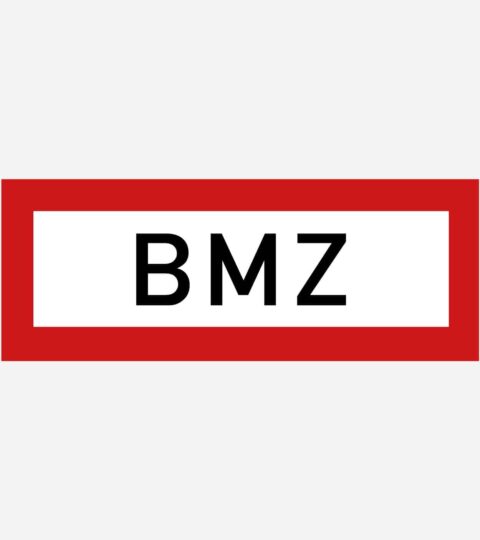 Brandmeldezentrale BMZ – Aufkleber